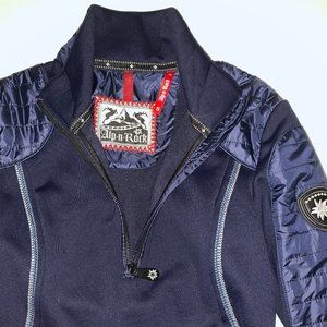 ALP-N-ROCK quarter zip blue jacket